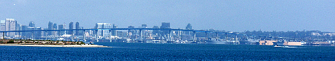 Coronado Bridge from the causeway at Loews